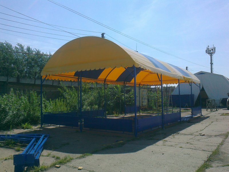 Навесы из тента ПВХ