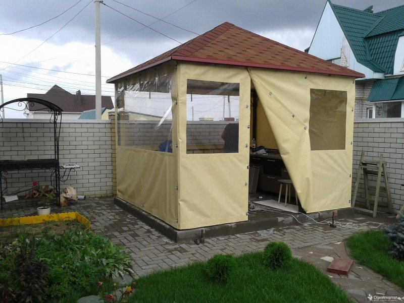Беседка из баннера