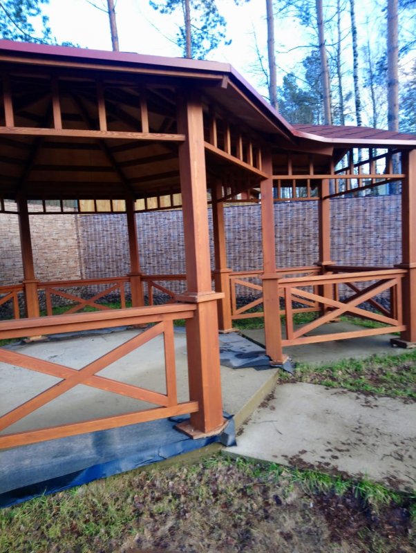 Перголы из дерева лиственница