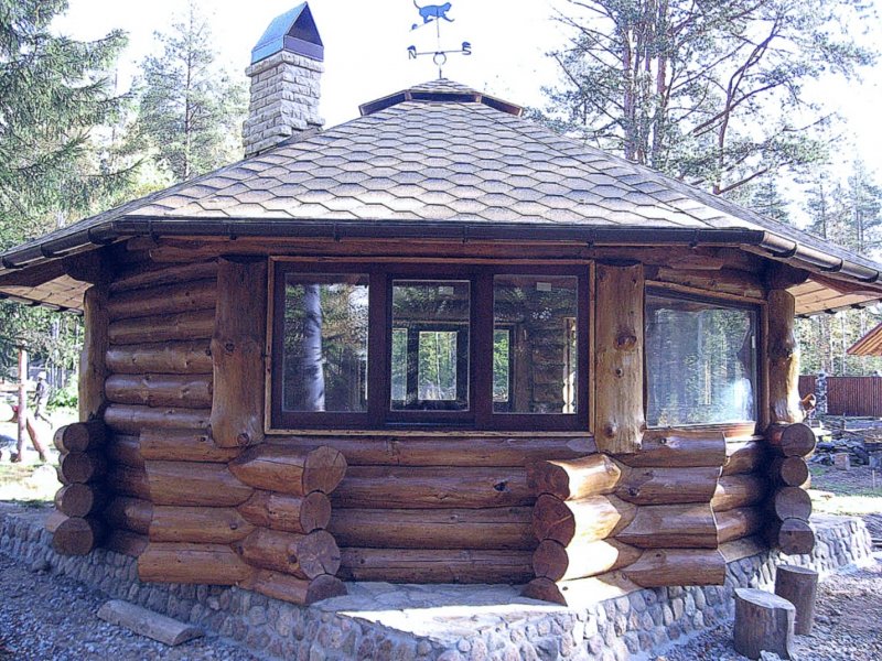 Рубленные беседки