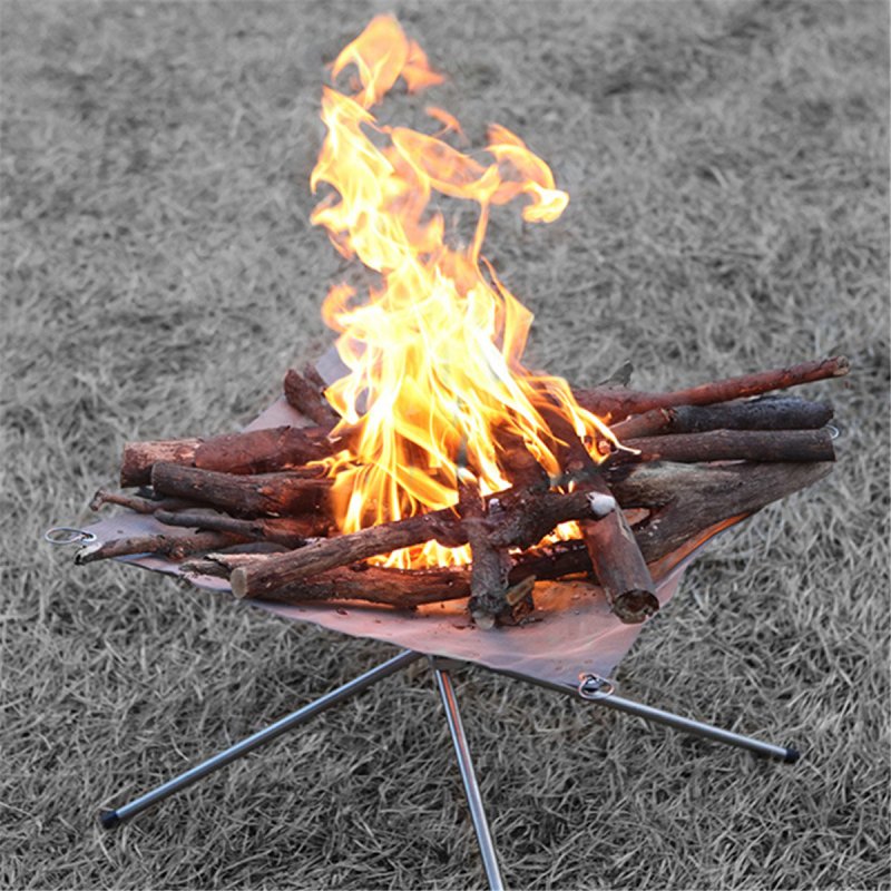 Подставка костровая Portable barbecue Grill, 43*26*16 см, с решёткой гриль