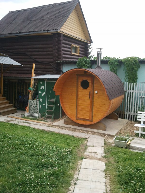 Баня бочка 6м планировка