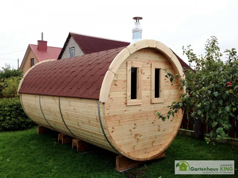 Баня бочка Викинг под ключ