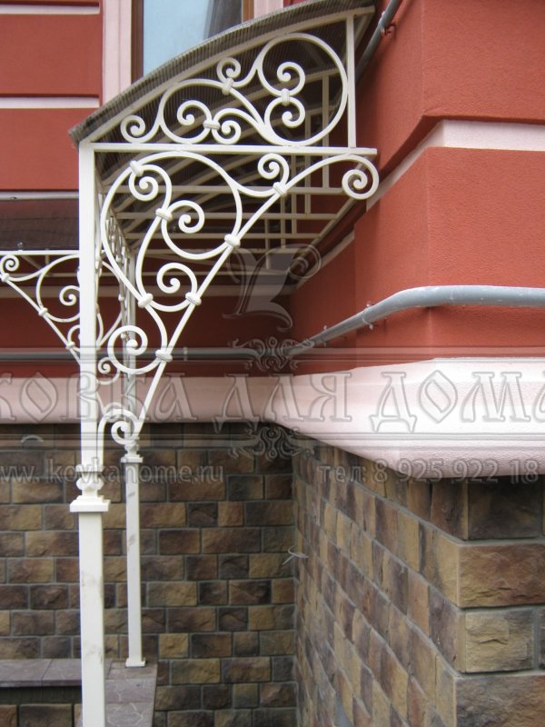 Кованые козырьки на Столбах