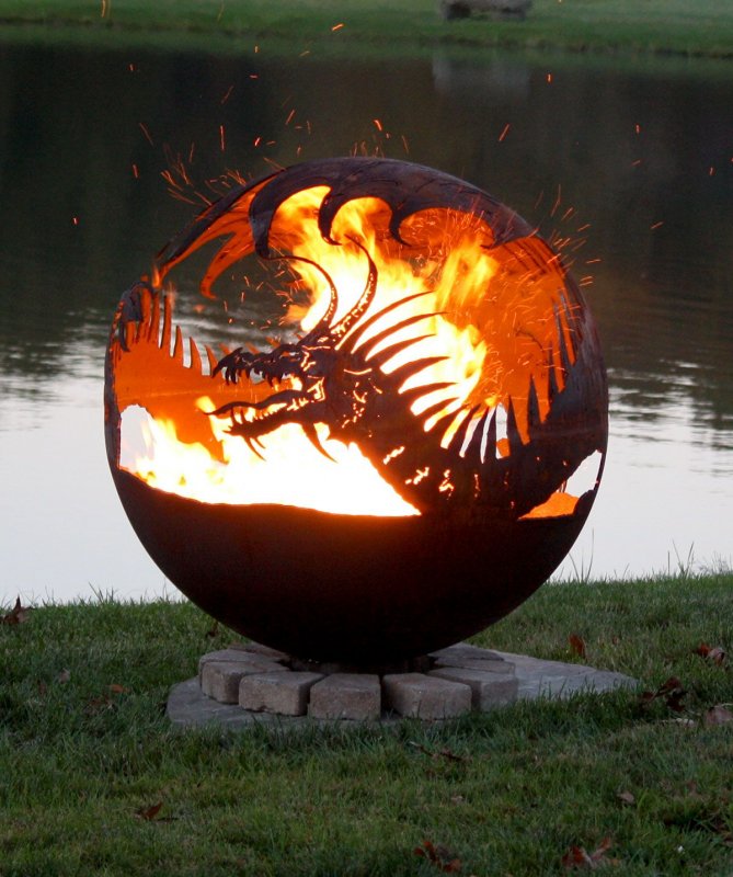 Костровая чаша сфера