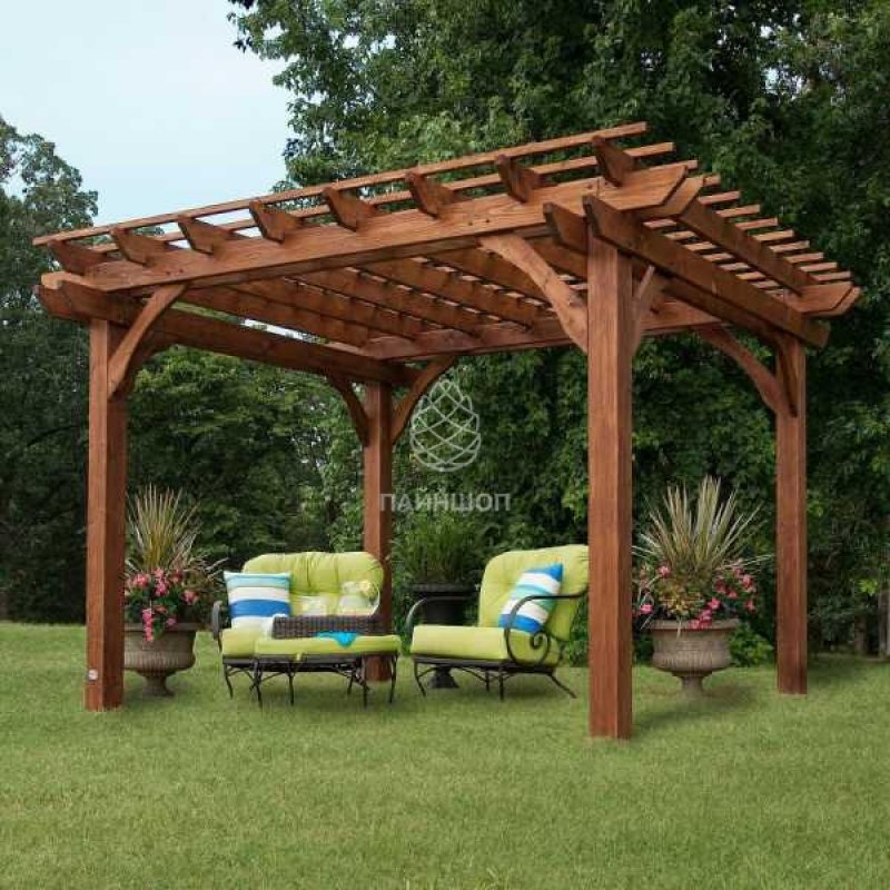 Беседка брусовая Gazebos