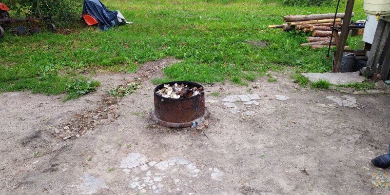 Деревня Городище мальчик попал в костер