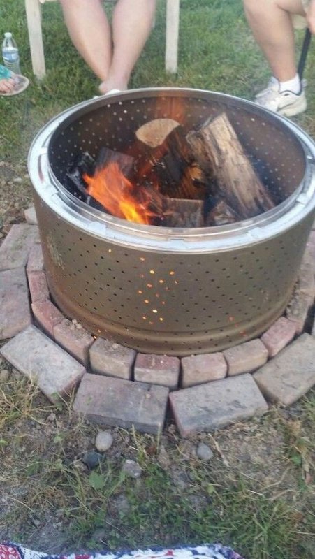 Очаг из стиралки