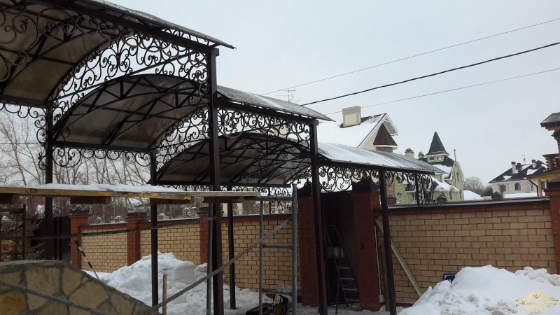 Навес металлический