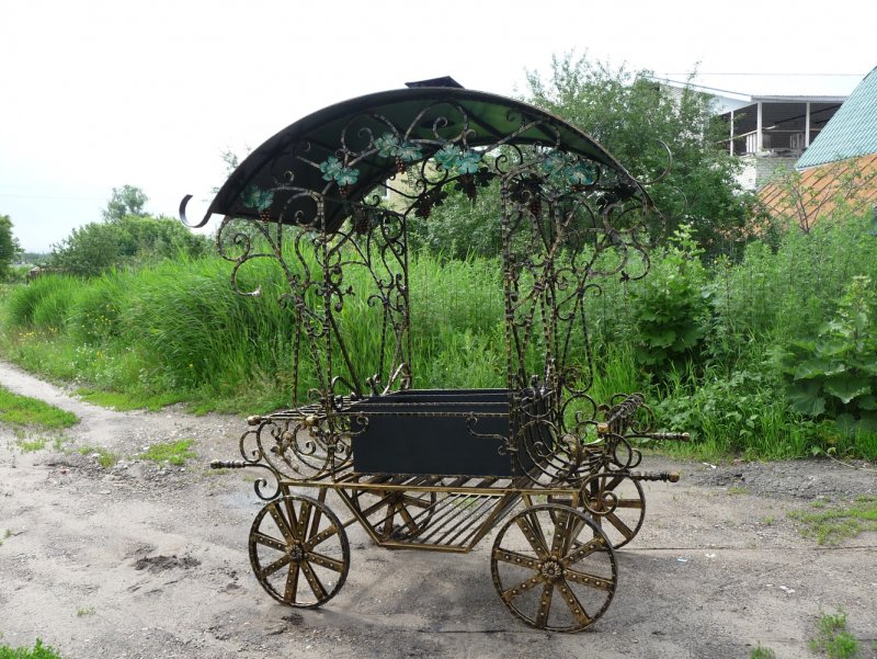 Бричка с крышей