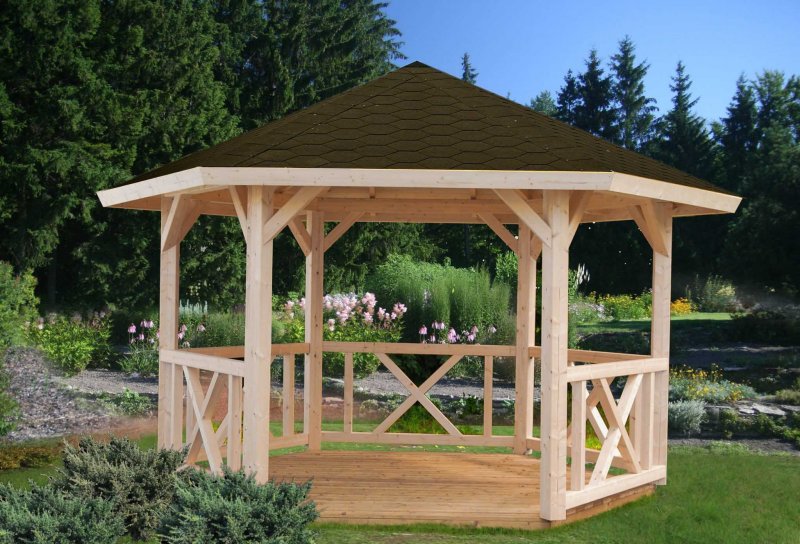 Беседка брусовая Gazebos