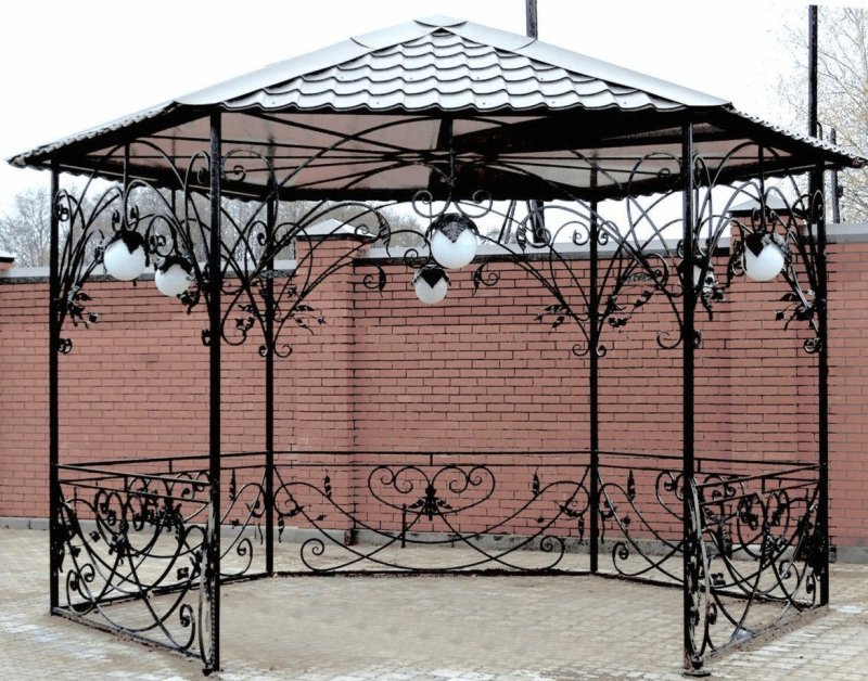 Художественная ковка беседки (48 фото)