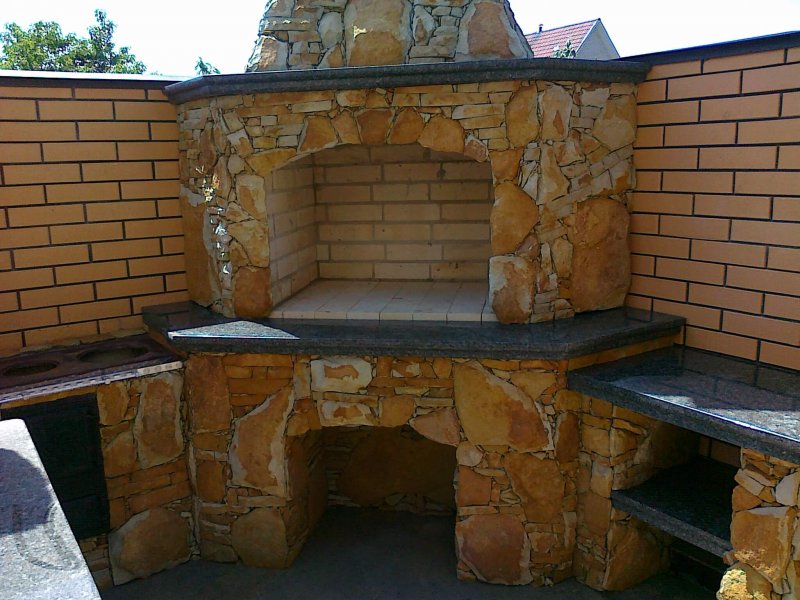 Отделка барбекю
