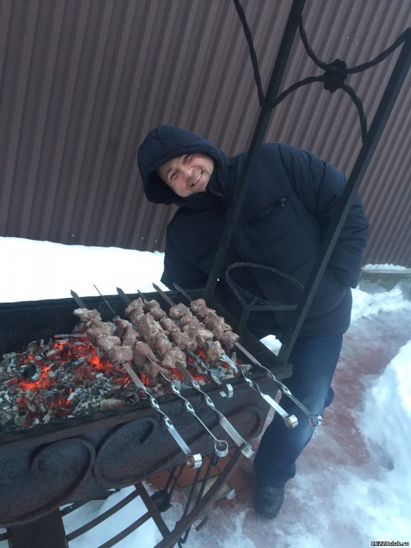 Дачный шашлык зимой