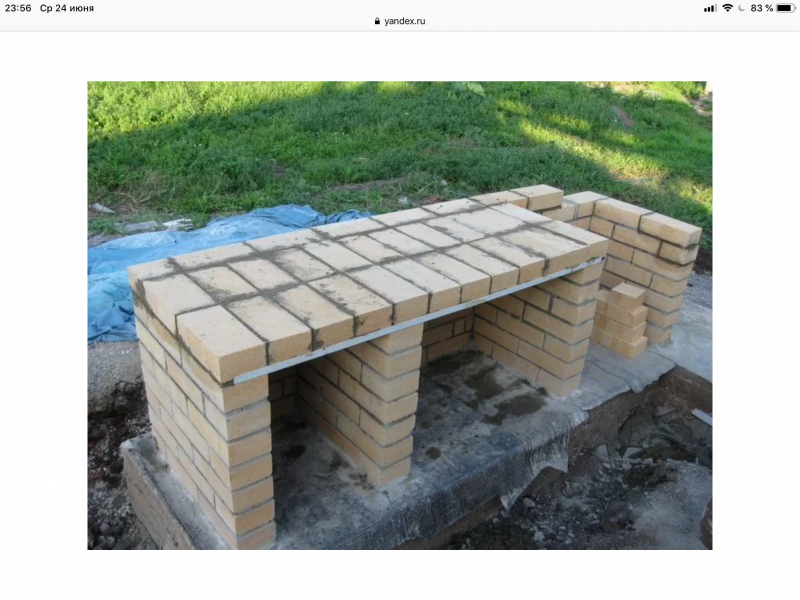 Выложить мангал из кирпича