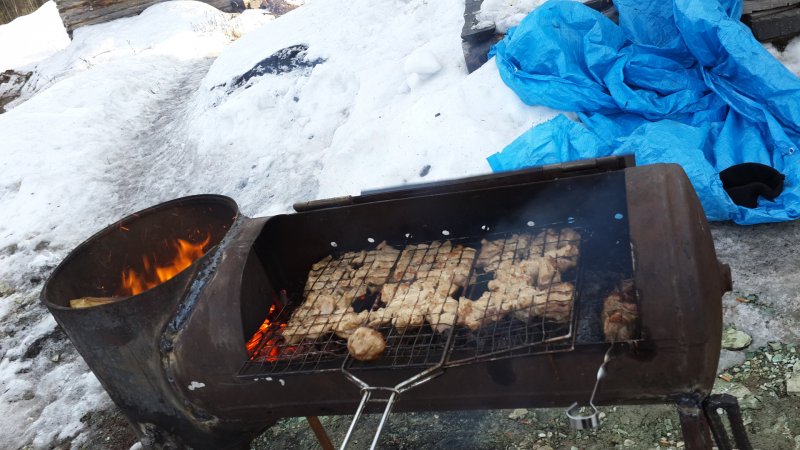 Барбекю из ресивера