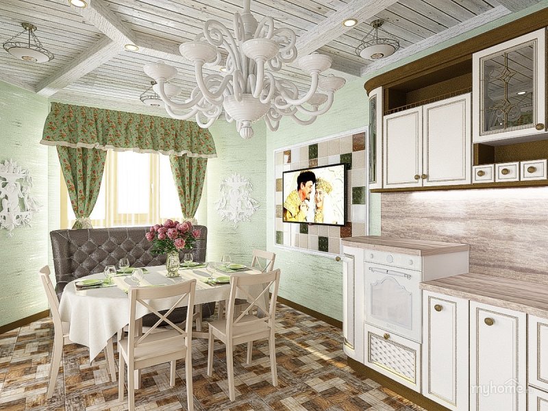Летняя кухня в стиле Прованс
