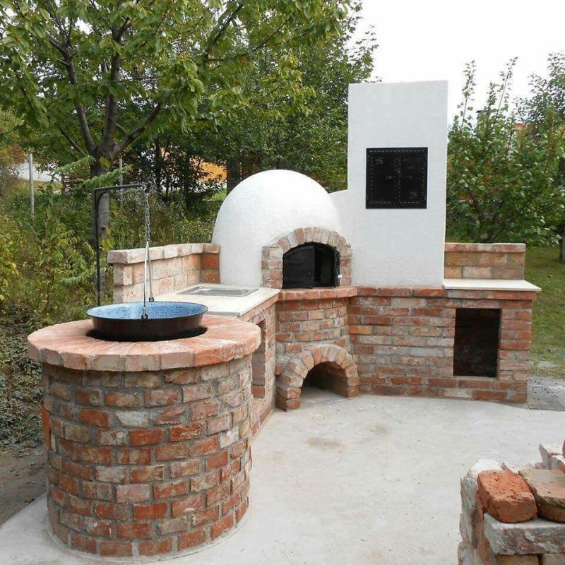 Помпейская печь с казаном