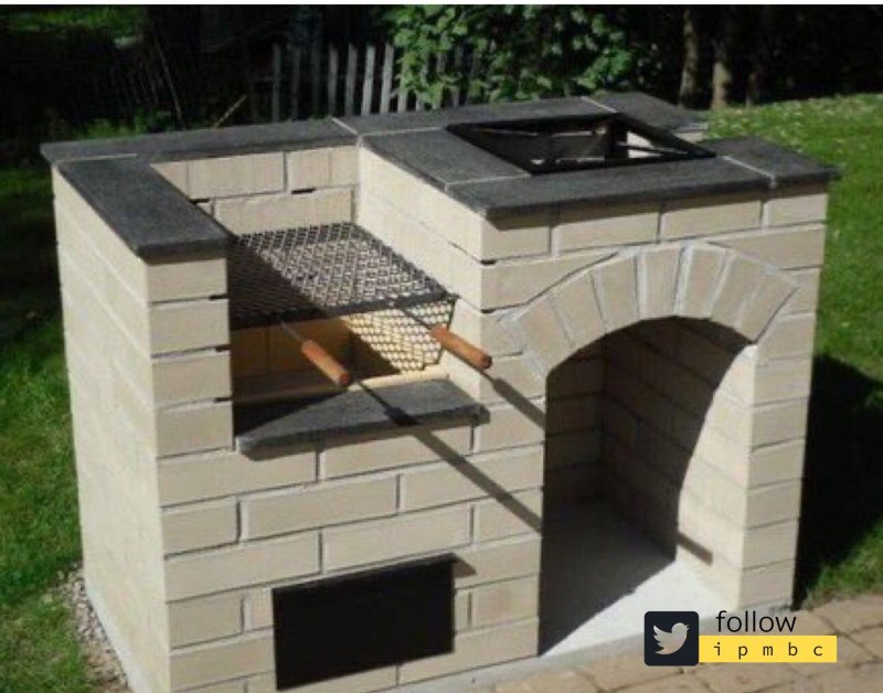 Barbecue Smoker Grill из кирпича