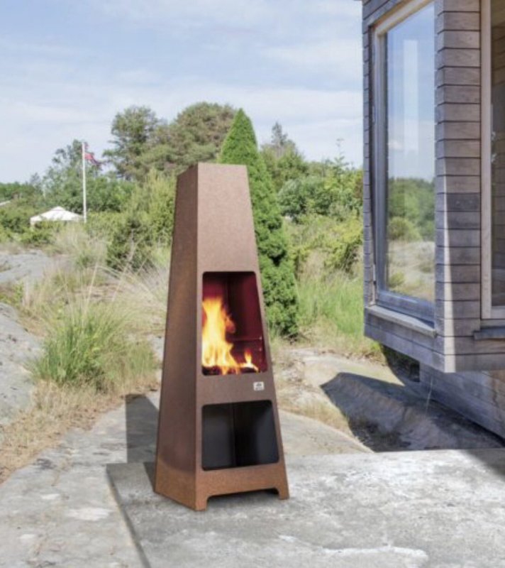 Уличный камин Corten