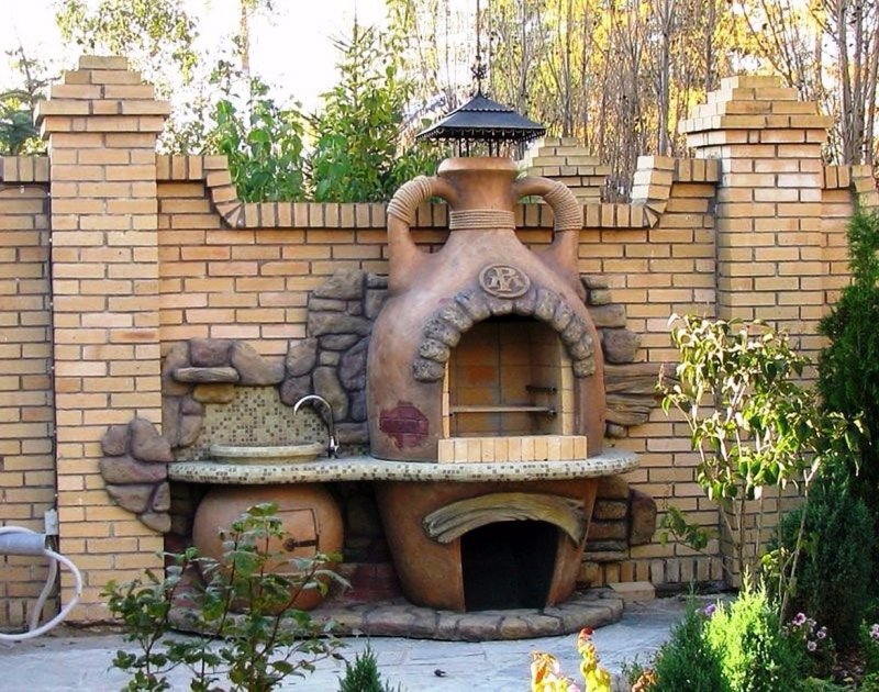 Красивые каменные мангалы