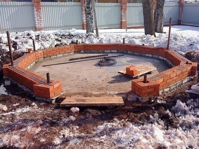 Фундамент для беседки
