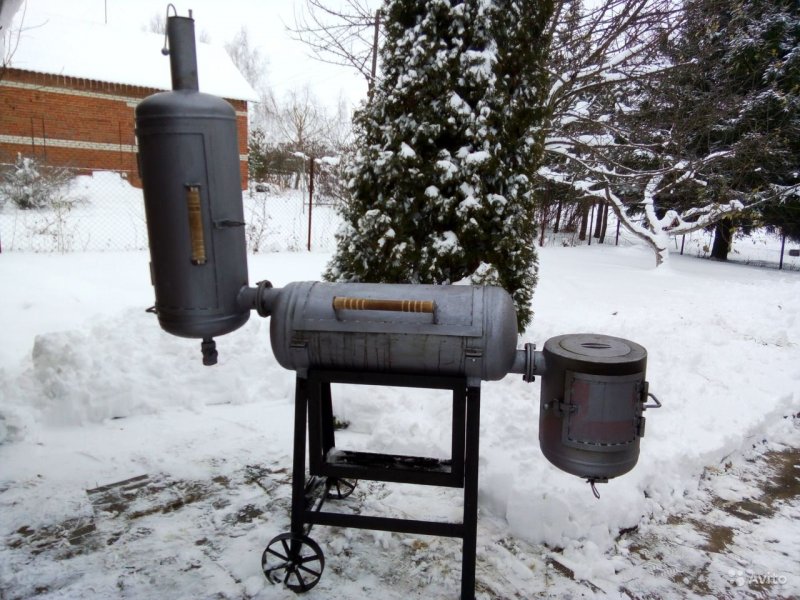 Коптильня из газового баллона