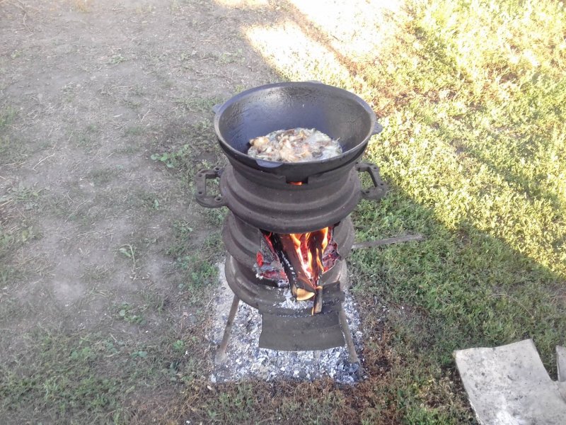 Печь под казан своими руками