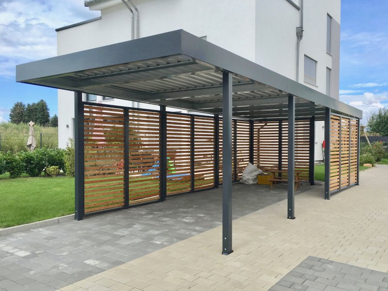 Carport aus Metall