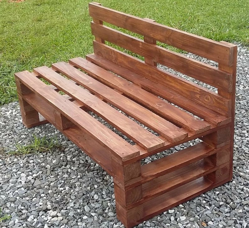 Скамья из паллет