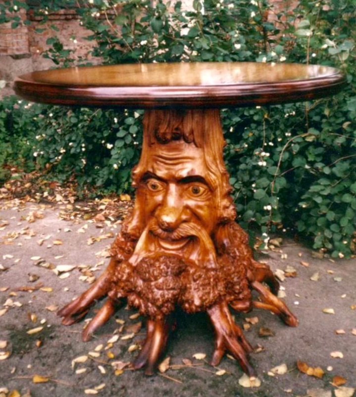 Мебель из коряг корней и пней