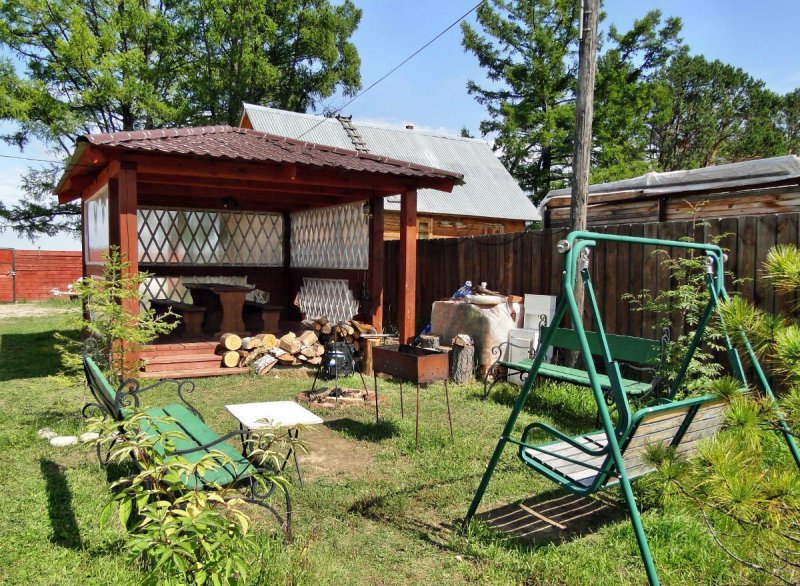 Площадка для отдыха на даче