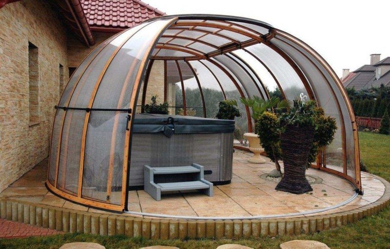 Круглые беседки из поликарбоната