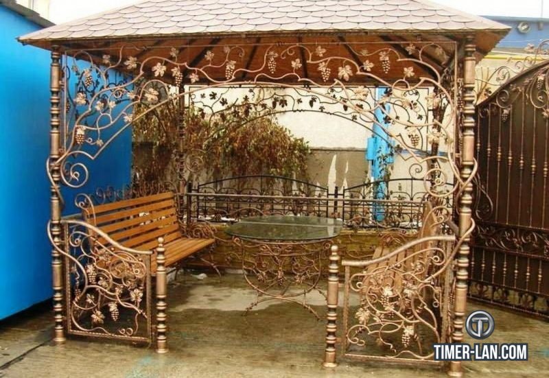 Кованная беседка Виноградная лоза
