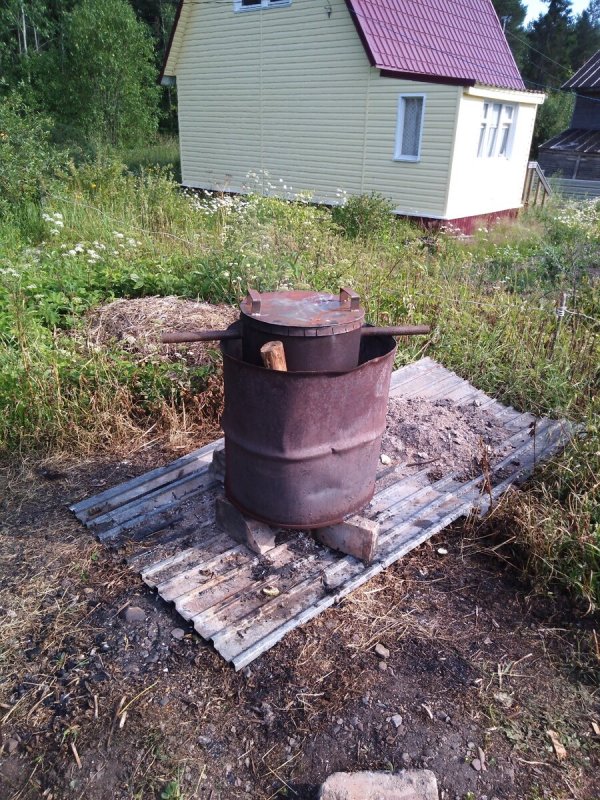 Коптилка на даче