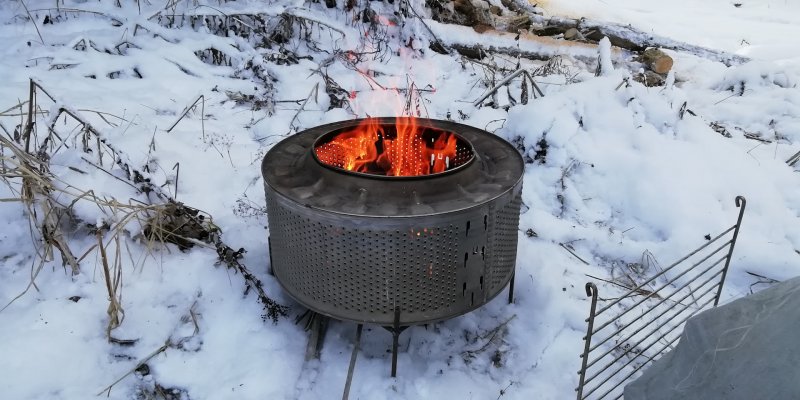 Тандыр из барабана стиральной машины