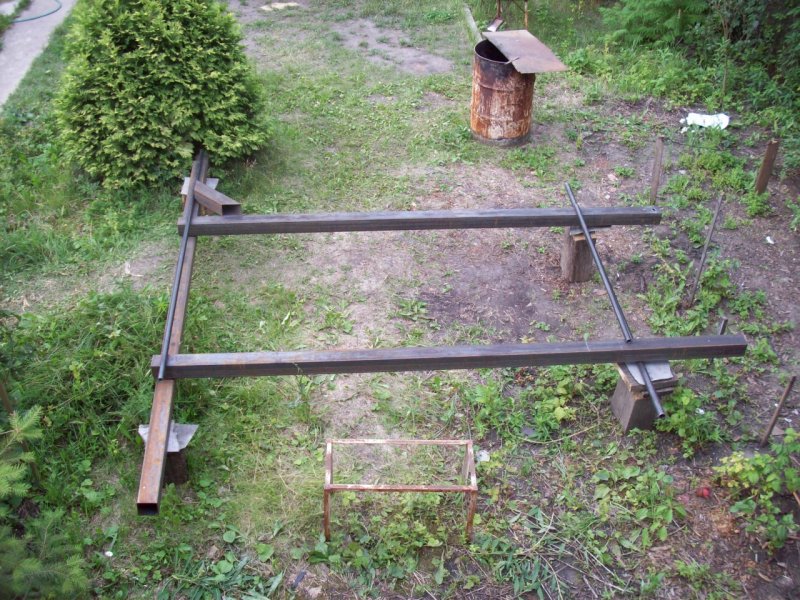 Самодельный уличный турник