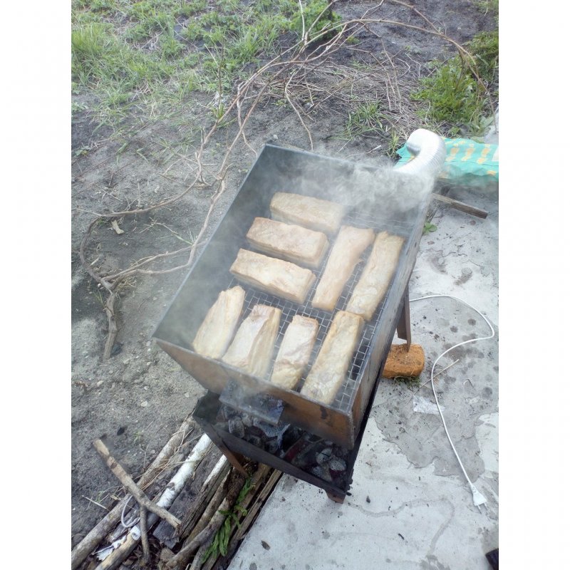 Коптильня полугорячего копчения