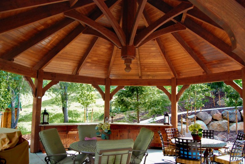 Timber frame Gazebo Patio Pavilion