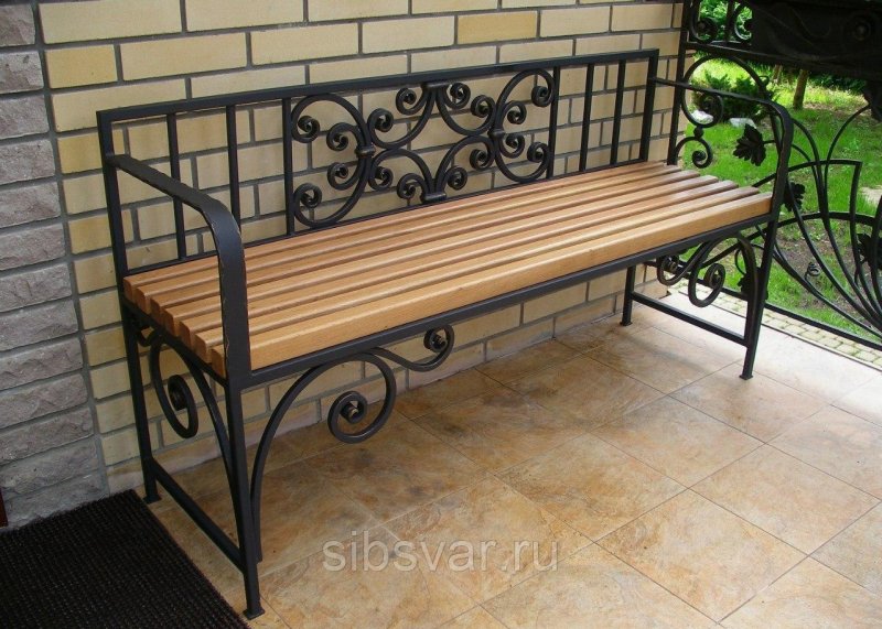 Скамейки из металла