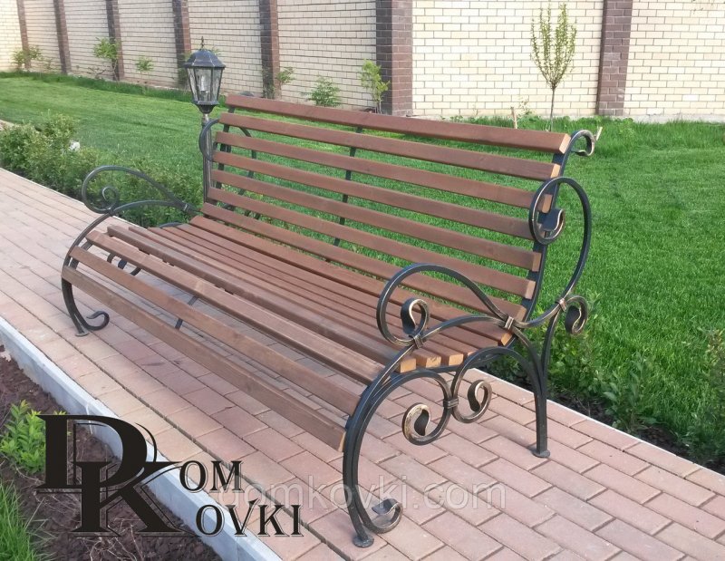 Скамейка холодная ковка