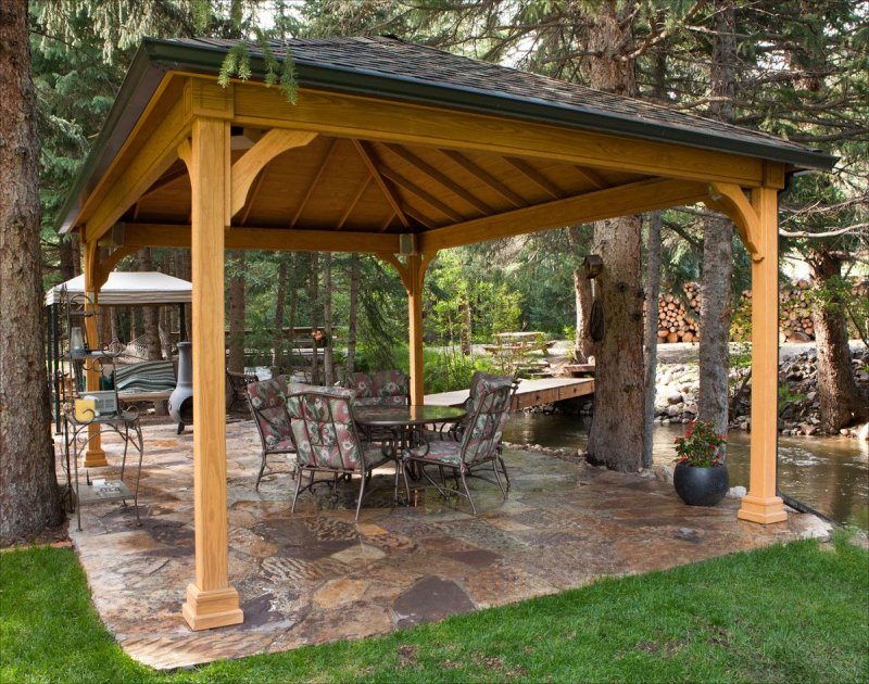 Беседка брусовая Gazebos