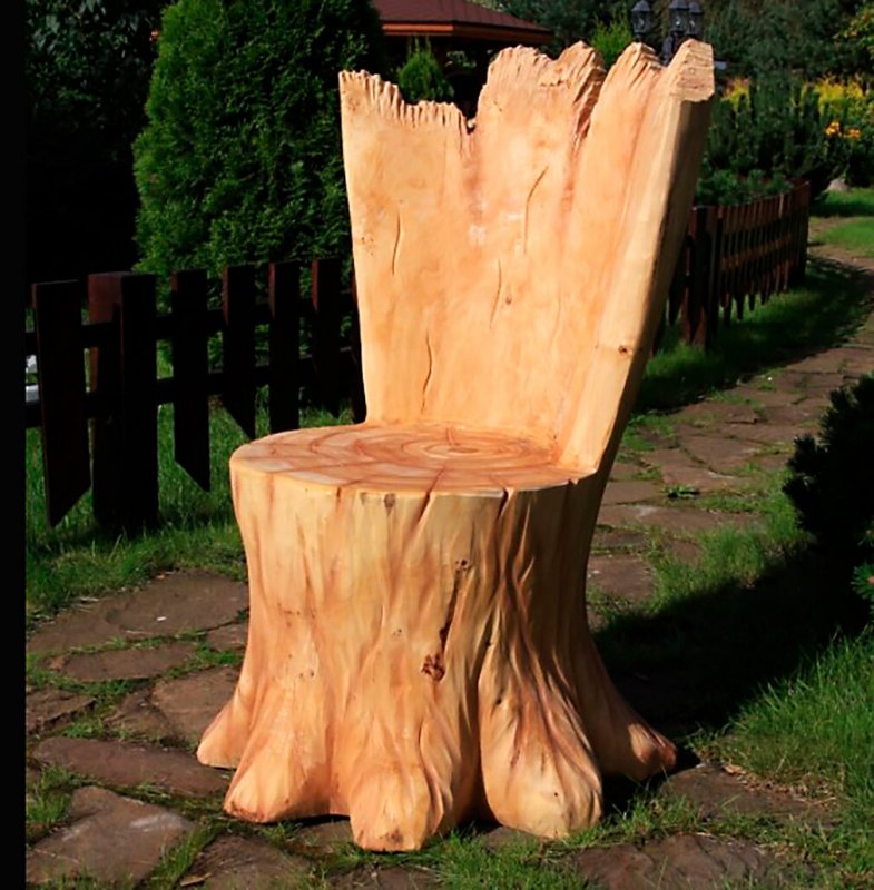 Кресло из пня