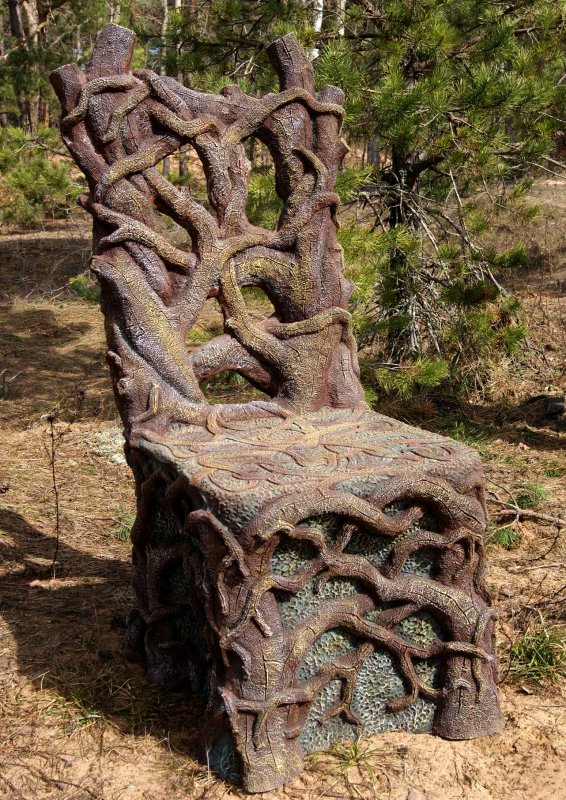 Кресло из пня