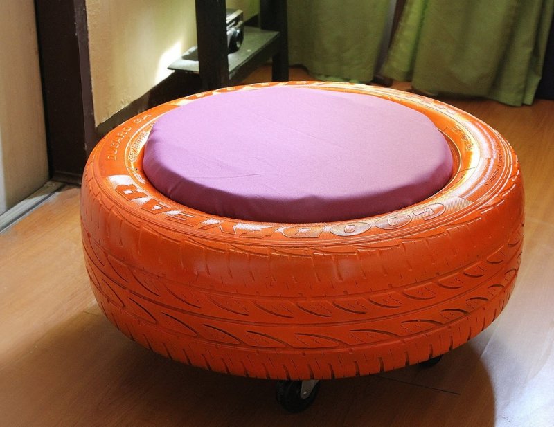 Пуфики из резины