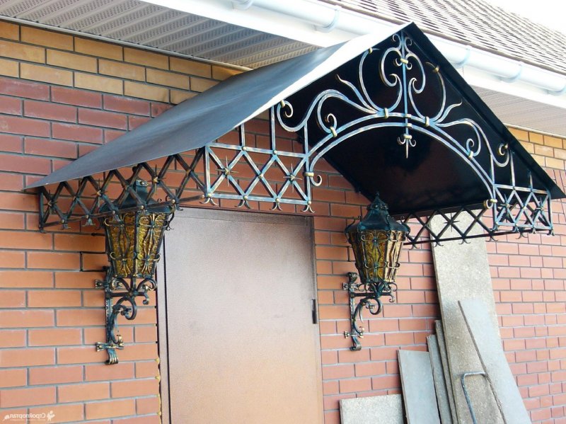 Козырек ковка