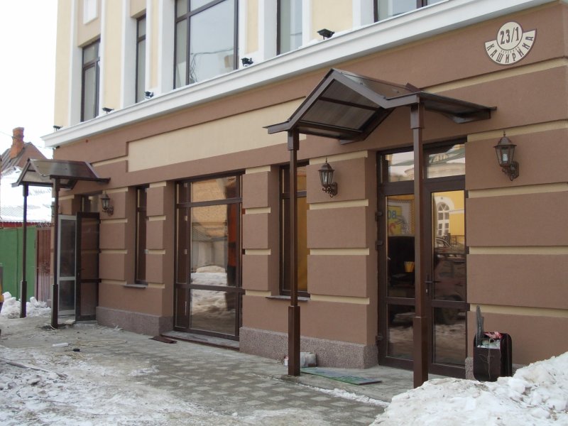 Козырек двухскатный кд35