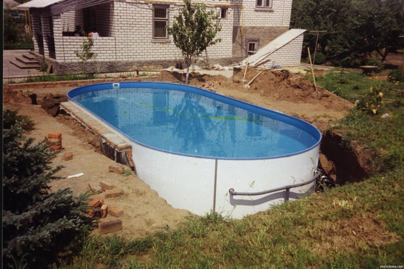 Бассейн дачный вкопанный