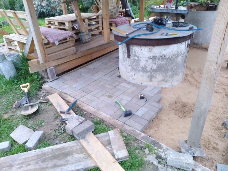 Площадка под тандыр на даче