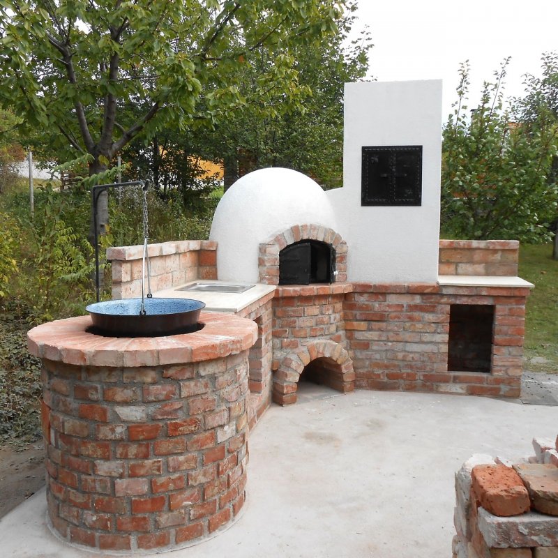 Барбекю комплекс с казаном, мангалом и тандыром